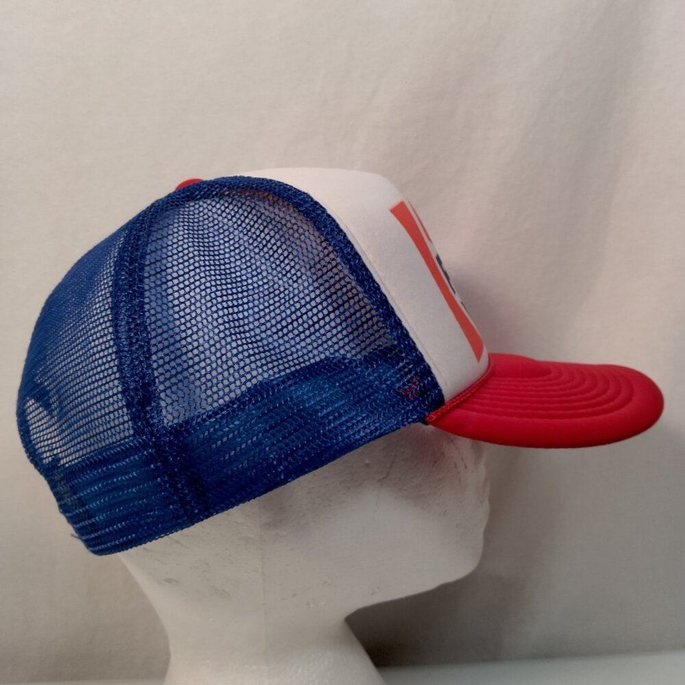 Vintage Pepsi Cola Trucker Cap Hat Foam Mesh Snap Back Red White Blue Nissun - Picture 4 of 11